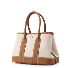 Load image into Gallery viewer, HERMES Neo Garden Ecru/Gold Toile H Negonda Leather Size 23