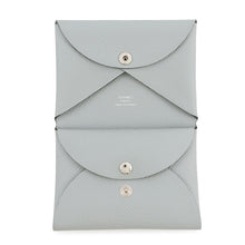 Load image into Gallery viewer, HERMES Calvi Duo Blue Gacier Epsom