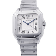 Load image into Gallery viewer, CARTIER Santos de Cartier MM W35.1mm Stainless Steel Silver DialWSSA0029