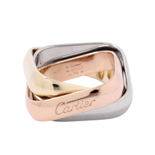 Load image into Gallery viewer, CARTIER Trinity Cushion Ring Size Large/56/#16B4239900 K18WG K18PG K18YG