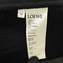 将图像加载到图库查看器中,LOEWE Anagram Patch Gown Coat Size M BlackS2291340PA Wool80% Cashmere20% Leather