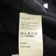 将图像加载到图库查看器中,LOEWE Anagram Patch Gown Coat Size M BlackS2291340PA Wool80% Cashmere20% Leather