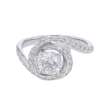 Load image into Gallery viewer, CARTIER Trinity Ruban Solitaire Ring Size 50/#10N4250450/N4250400 Pt950
