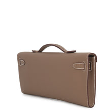Load image into Gallery viewer, HERMES Kelly cut Etoupe Swift Leather
