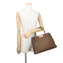 Load image into Gallery viewer, FENDI Peekaboo 2WAYHandbag Brown8BN290 Leather Size regular