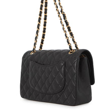Load image into Gallery viewer, CHANEL Matelasse Double Flap Icon Chain Shoulder Bag BlackA01112 Lambskin Size 25