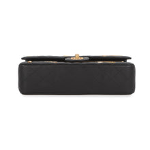 Load image into Gallery viewer, CHANEL Matelasse Double Flap Icon Chain Shoulder Bag BlackA01112 Lambskin Size 25