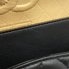 Load image into Gallery viewer, CHANEL Matelasse Double Flap Icon Chain Shoulder Bag BlackA01112 Lambskin Size 25
