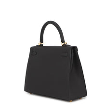将图像加载到图库查看器中,HERMES Kelly Sellier Black Epsom Size 25