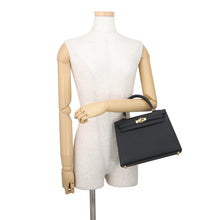 将图像加载到图库查看器中,HERMES Kelly Sellier Black Epsom Size 25
