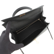 将图像加载到图库查看器中,HERMES Kelly Sellier Black Epsom Size 25