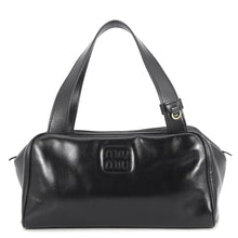 Load image into Gallery viewer, MIUMIU Bowling Handbag Black5BB182_2IEO_F0002_V_MOO Leather