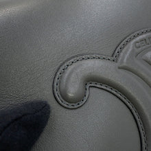 将图像加载到图库查看器中,CELINE Folco Cuil Triomphe Gray198263 Calf Leather