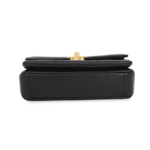 将图像加载到图库查看器中,CHANEL Matelasse Single Flap Chain Logo Shoulder Bag BlackAS4862 B16572 Lambskin