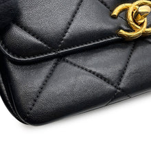 将图像加载到图库查看器中,CHANEL Matelasse Single Flap Chain Logo Shoulder Bag BlackAS4862 B16572 Lambskin