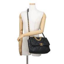 Load image into Gallery viewer, CHANEL CHANEL19 CHANEL19 ChainShoulder Bag BlackAS1161 Lambskin Size Large