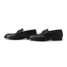 Load image into Gallery viewer, HERMES Mocassins Honore BlackH232903ZA02395 Calf Leather Size 40
