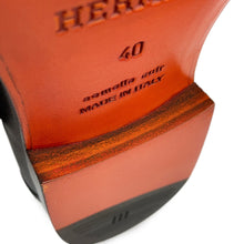 Load image into Gallery viewer, HERMES Mocassins Honore BlackH232903ZA02395 Calf Leather Size 40