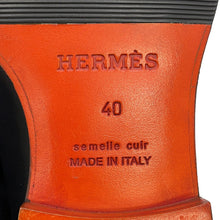 Load image into Gallery viewer, HERMES Mocassins Honore BlackH232903ZA02395 Calf Leather Size 40