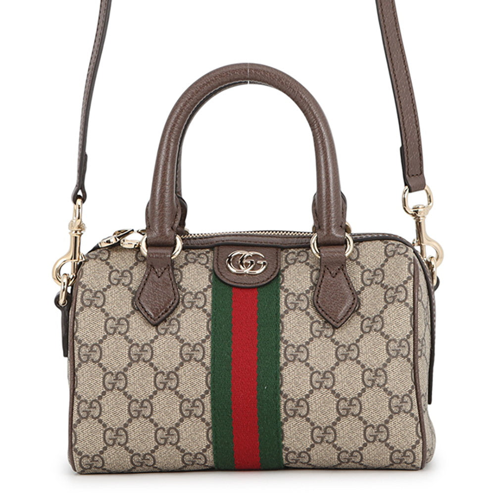 GUCCI Ophidia Travel Bag Beige/Brown841294 GG Supreme Leather Size