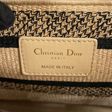Load image into Gallery viewer, Dior Lady D-Lite Floral 2WAY Handbag Beige/Multicolor Raffia Canvas Size Medium