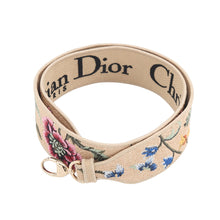 Load image into Gallery viewer, Dior Lady D-Lite Floral 2WAY Handbag Beige/Multicolor Raffia Canvas Size Medium