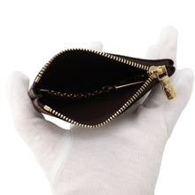 Load image into Gallery viewer, LOUIS VUITTON Card Key Case Pochette Cles BrownN62658 Damier Ebene Canvas