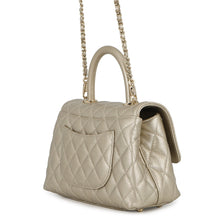 Load image into Gallery viewer, CHANEL Coco Handle 2WAYHandbag GoldA92990 Caviar Leather Size XS