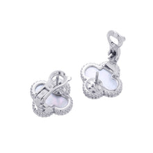 Load image into Gallery viewer, Van Cleef & Arpels Vintage Alhambra EarringVCARF48600 18K White Gold