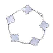Load image into Gallery viewer, Van Cleef & Arpels Vintage Alhambra Bracelet 5 motifsVCARF48400 18K White Gold