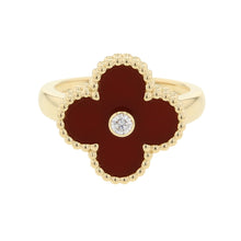 将图像加载到图库查看器中,Van Cleef & Arpels Vintage Alhambra Ring Size 49/#9VCARD40849/VCARD40800 18K Yellow Gold