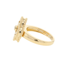 Load image into Gallery viewer, Van Cleef & Arpels Vintage Alhambra Ring Size 49/#9VCARD40849/VCARD40800 18K Yellow Gold