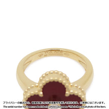 Load image into Gallery viewer, Van Cleef & Arpels Vintage Alhambra Ring Size 49/#9VCARD40849/VCARD40800 18K Yellow Gold