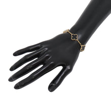 将图像加载到图库查看器中,Van Cleef & Arpels Vintage Alhambra 5 Motif BraceletVCARA41300 18K Yellow Gold