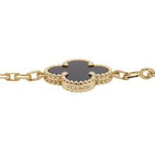 将图像加载到图库查看器中,Van Cleef & Arpels Vintage Alhambra 5 Motif BraceletVCARA41300 18K Yellow Gold