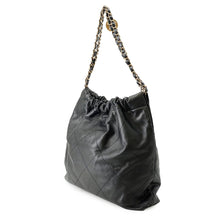 Load image into Gallery viewer, CHANEL Chanel22 Handbag BlackAS3261 Calf Leather Size Medium