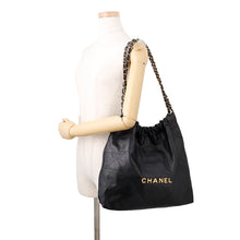 Load image into Gallery viewer, CHANEL Chanel22 Handbag BlackAS3261 Calf Leather Size Medium