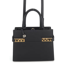 将图像加载到图库查看器中,Delvaux Tanpeito Crush BlackAA0646BQS099ZDO Calf Leather Size Small