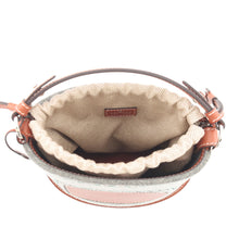 将图像加载到图库查看器中,Delvaux Bread Handbag Brown/Gray Felt Leather Size Mini