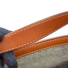 将图像加载到图库查看器中,Delvaux Bread Handbag Brown/Gray Felt Leather Size Mini