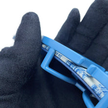 Load image into Gallery viewer, Dior Oblique Belt Blue Leather Fabric
