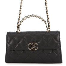 将图像加载到图库查看器中,CHANEL Matelasse Top Handle Phone Case BlackAP3238 Caviar Leather