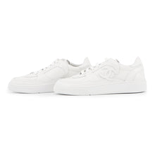 Load image into Gallery viewer, CHANEL CC Logo Sneakers WhiteG46733 Leather Rubber Size 38