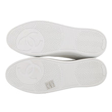 Load image into Gallery viewer, CHANEL CC Logo Sneakers WhiteG46733 Leather Rubber Size 38