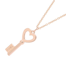 Load image into Gallery viewer, TIFFANY&Co. Heart key Necklace 18K Pink Gold