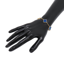 Load image into Gallery viewer, Van Cleef & Arpels Vintage Alhambra Bracelet 5 motifsVCARP34900 18K Yellow Gold
