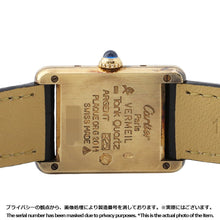 Load image into Gallery viewer, CARTIER Mast Tank SM H28mm×W20.5mm SV925 Leather Ivory DialW1003053