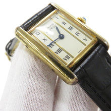 Load image into Gallery viewer, CARTIER Mast Tank SM H28mm×W20.5mm SV925 Leather Ivory DialW1003053