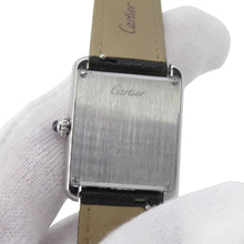 Load image into Gallery viewer, CARTIER Tank Solo SM H31mm×W24.4mm Stainless Steel Leather Silver DialWSTA0030