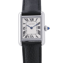 Load image into Gallery viewer, CARTIER Tank mast SM H29.5mm×W22mm Stainless Steel Leather Silver DialWSTA0042